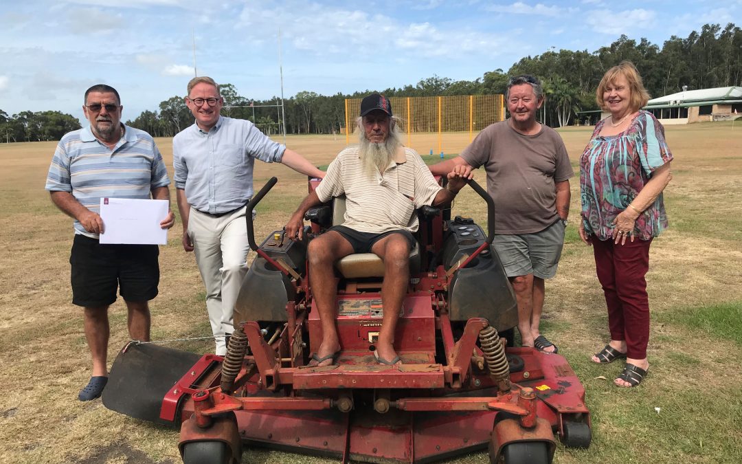 NEW MOWER ON ITS WAY FOR WARDELL SPORTS GROUND