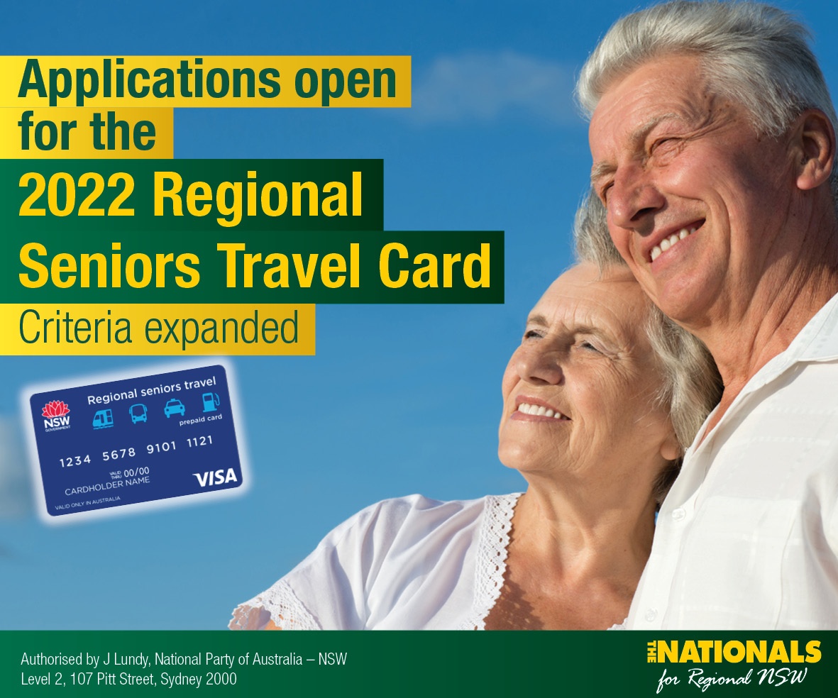 free travel seniors go card