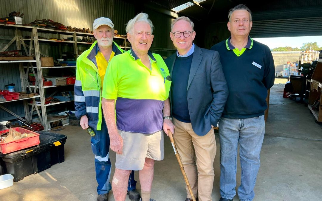 LISMORE MEN’S SHEDS GET FUNDING BOOST