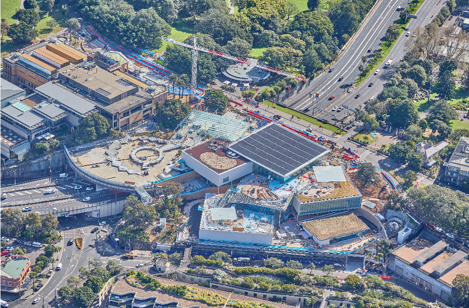 MAJOR CONSTRUCTION COMPLETE ON THE ART GALLERY OF NSW EXPANSION